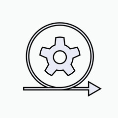 Endurance Icon. Strength,  Workout Result  Symbol.