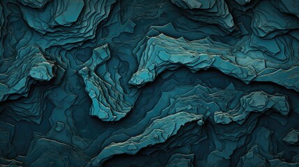 geology abyssal terrain abstract illustration line topography, explore depth, navigation area geology abyssal terrain abstract - obrazy, fototapety, plakaty