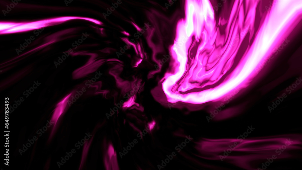 Poster psychedelic spinning and flowing spiral. motion. rotating neon multicolored vortex.