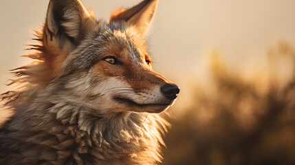 絶滅危惧種　アビシニアジャッカル｜Abyssinian jackal Endangered species Generative AI