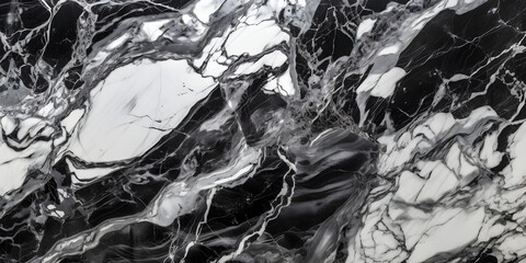 marble texture in shades of black and white three generative AI