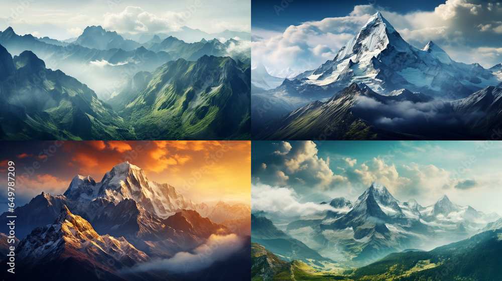 Canvas Prints sunrise in the mountains