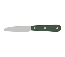 Sharp metallic knife design vector