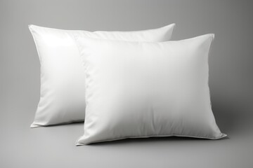 Fototapeta na wymiar White pillows on isolated background.