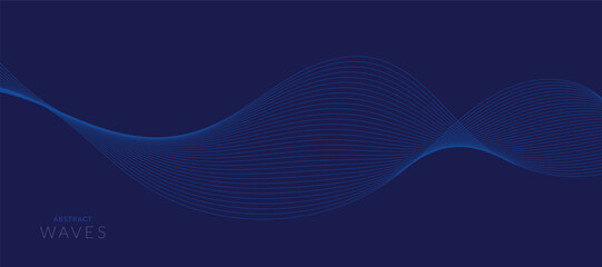 Abstract wave element for design. Digital frequency track equalizer. Stylized line art background. Vector illustration of smoky waves background