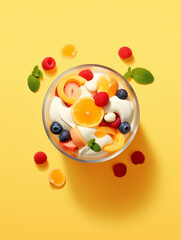 classic trifle modern color background from, generative ai.