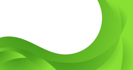 abstract green bio curve background for business with copy space area