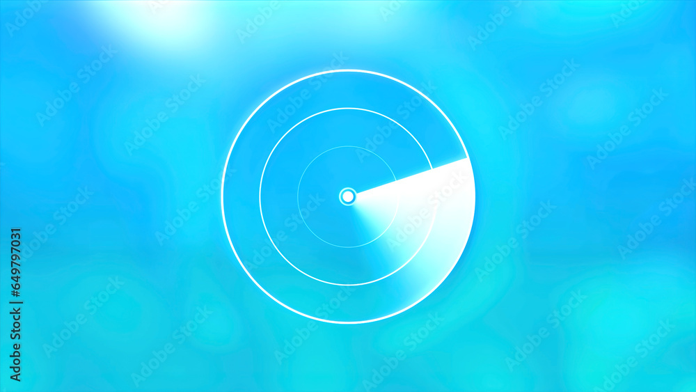 Poster radar screen animated colorful background. motion. visualization of online searching system.