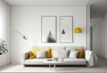 modern living room. Generative AI

