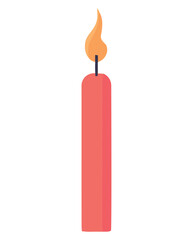 red candles illustration
