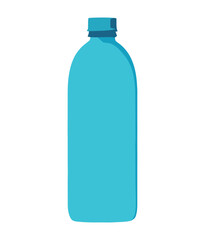 Transparent plastic bottle