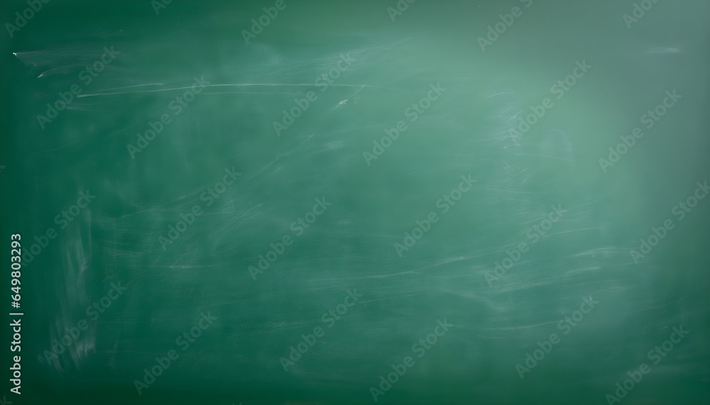 Wall mural blackboard with chalk on blackboard, Education concepts. green background, texture summer Green board. Dark green wall backdrop, green chalkboard with chalk - Wall murals