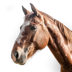 Horse on White background, HD