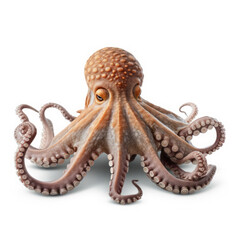 Octopus on White background, HD