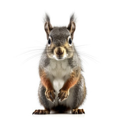 Obraz premium Squirrel on White background, HD