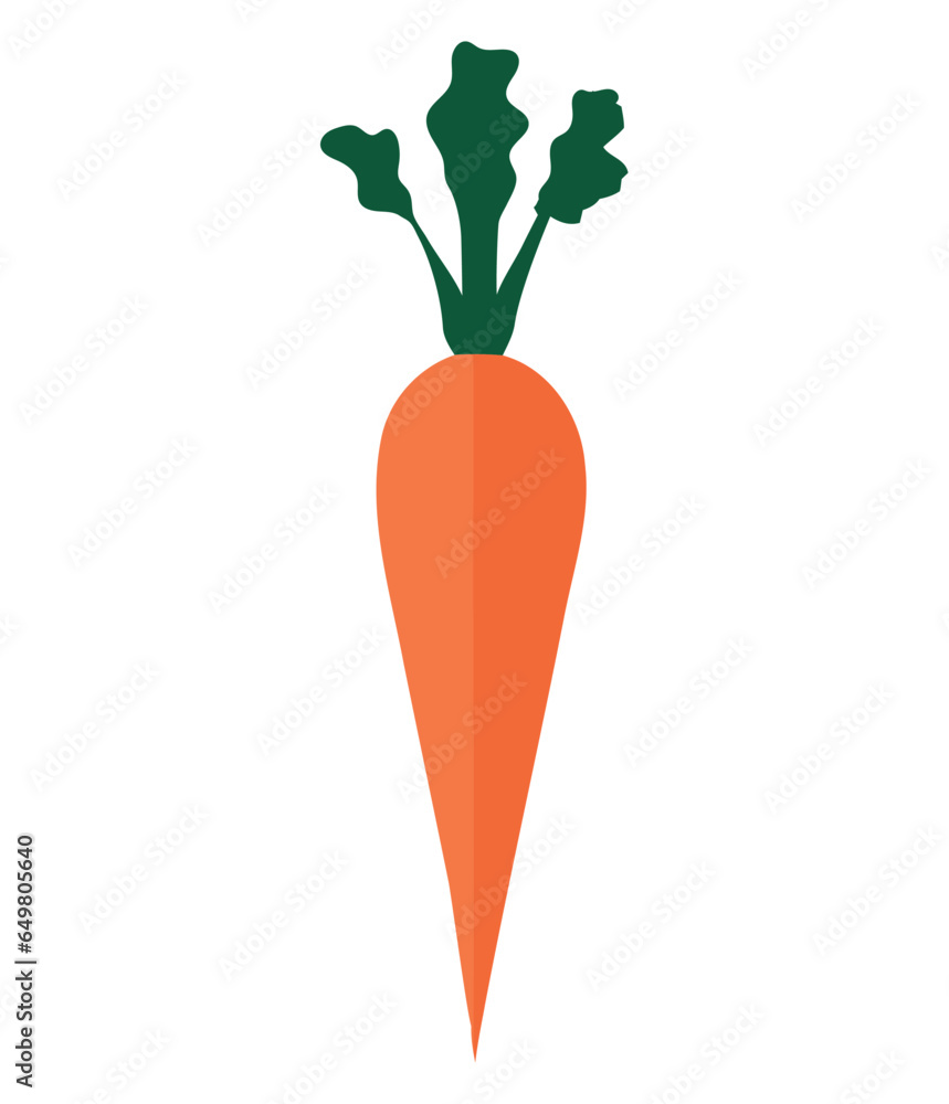 Wall mural organic carrot design