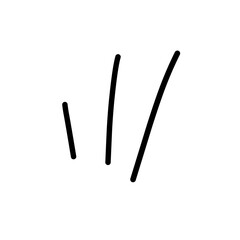 hand drawn explosion line