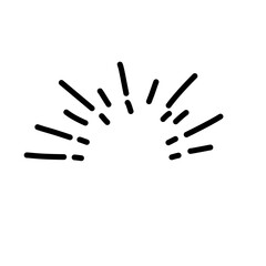 hand drawn explosion line