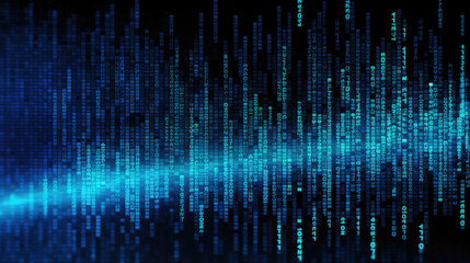 Obraz premium Matrix Of Binary Numbers, Background, Illustrations, HD