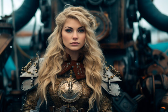 Steampunk viking: Shieldmaiden