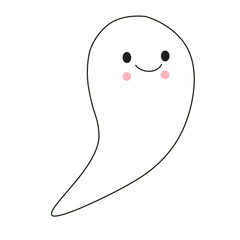Cute childish ghosts. Funny spooky characters for kids.	For halloween celebration.