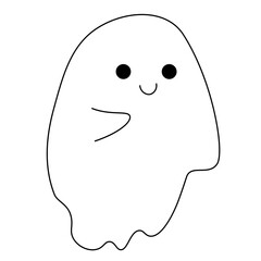 Cute childish ghosts. Funny spooky characters for kids.	For halloween celebration.