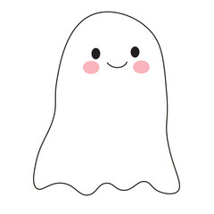 Cute childish ghosts. Funny spooky characters for kids.	For halloween celebration.