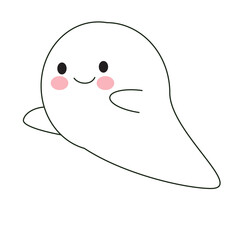 Cute childish ghosts. Funny spooky characters for kids.	For halloween celebration.