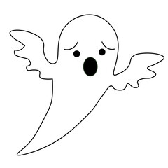 Cute childish ghosts. Funny spooky characters for kids.	For halloween celebration.