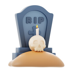 Hallowen grave 3d icon
