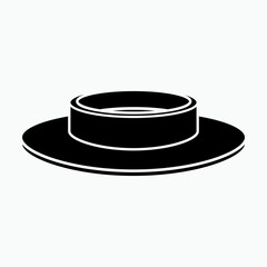 Flange Icon. Flens Symbol. Connector Element. Plumbing Equipment.