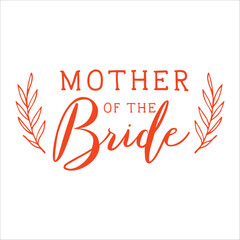 Stylish , fashionable  and awesome bridal party  typography art and illustrator