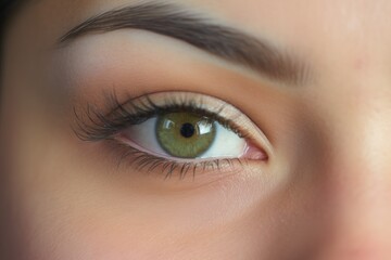 Obraz premium Eyebrow tinting close-up