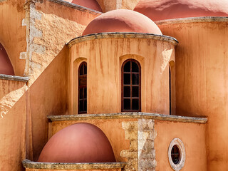Domes In The Holy Trinity Tzagaroli Monastery