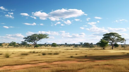 Fototapeta na wymiar africa african bushveld scenic illustration safari wildlife, savannah sky, travel habitat africa african bushveld scenic
