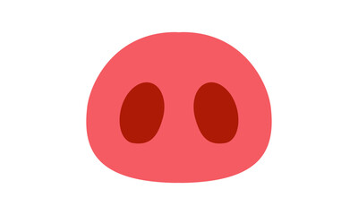 Fototapeta premium Pig nose icon isolated vector illustration. High quality