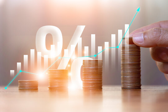 Concepts of interest rates and dividends Income and percentage returns on investments, income, returns, retirement, mutual funds, investments, dividend taxes, stock market.