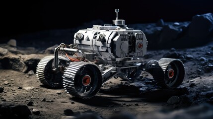 icon moon surveyor transport illustration ation astronomy, symbol space, science galaxy icon moon surveyor transport