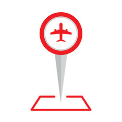 pin icon location airport
