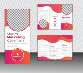 Business brochure template layout design, corporate brochure editable template layout, minimal business brochure template design.