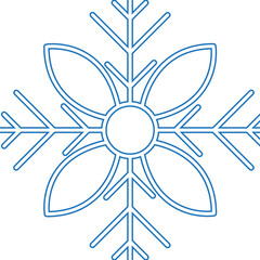 Blue Snowflake Element