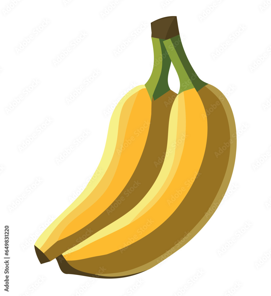 Poster two bananas illustration