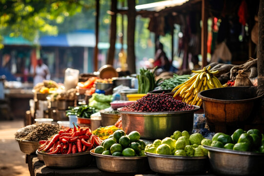 Bustling Food Market in Latin America: A Cultural Gem