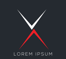 Letter 'X' Logo Design Illustration Template.