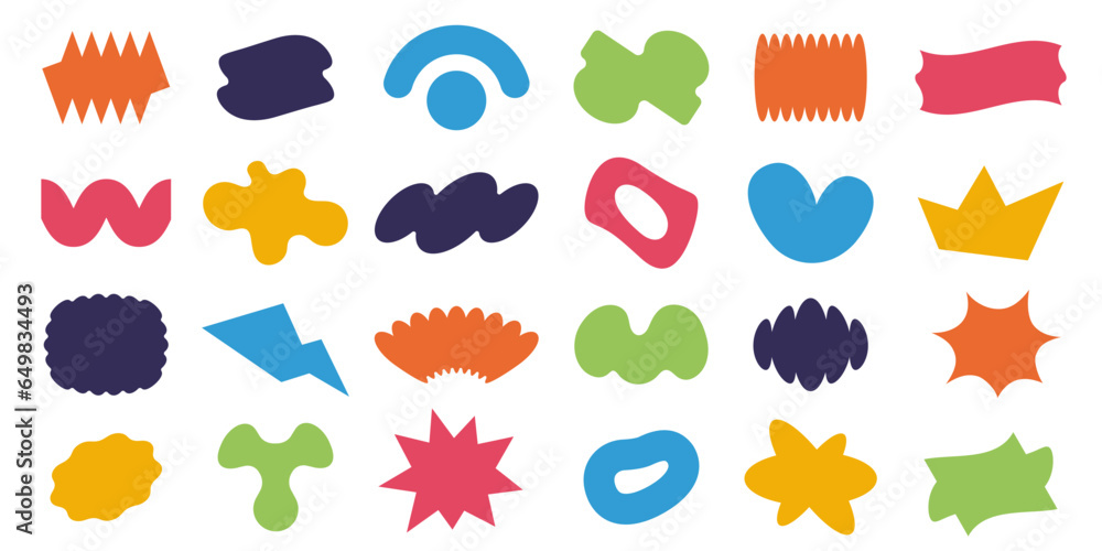Aufkleber abstract price labels. minimalistic decorative stickers for product information. simple geometric sh