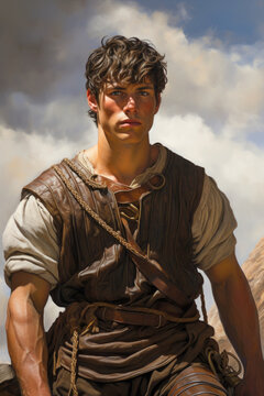 Saul later Paul of Tarsus the cruel persecutor of Gods people the people of Israel Generative AI Illustration