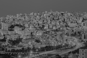 Jabal Amman in Black & White, Amman, Jordan