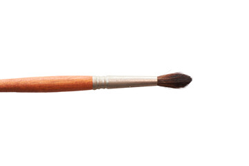 Watercolor brush on transparent background. creativity and art.