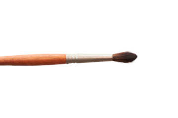 Watercolor brush on transparent background. creativity and art.