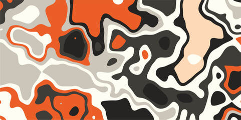 abstract ,beautiful color palette colors, waves and layers, flat fiber structures, holes, macro texture digital art ,background for desktop, vector illustration